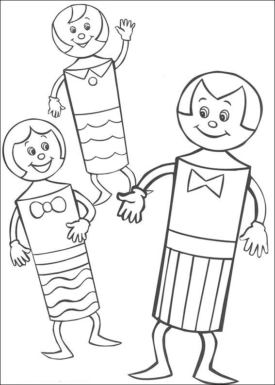 Plansa de colorat cu Noddy 24 17